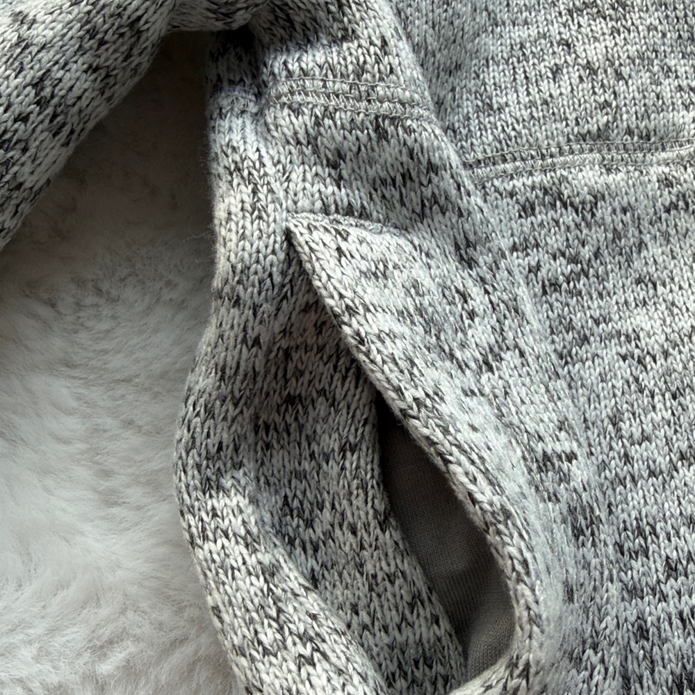 NWT Janie and Jack Half Snap Fleece Sweater Heather Grey 6-12 mos - Picture 4 of 6
